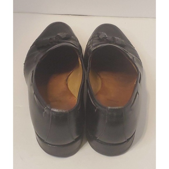 Allen Edmonds Black Leather Slip On Dress Tassel Loafers Shoes Men's 10.5 D - Picture 6 of 8